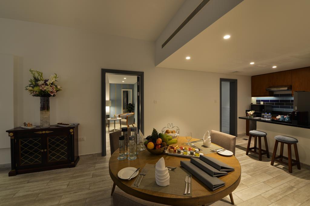 شاطئ سيلين,من منتجعات مروب مسيعيد المظهر الخارجي الصورة A 3D rendering of a dining room